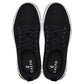 CALTO - X2322 - 2.4 Inches Taller (Black/White & Black Sole) - Lace Up Casual Sneaker - Lightweight