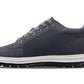 CALTO - X2323 - 2.4 Inches Taller (Iron Grey/White & Black Sole) - Lace Up Casual Sneaker - Lightweight