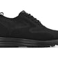 CALTO - X2631 - 2.8 Inches Taller (Black/Black Sole) - Lace Up Casual Walker - Lightweight