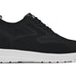 CALTO - X2632 - 2.8 Inches Taller (Black/White Sole) - Lace Up Casual Walker - Lightweight