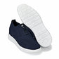 CALTO - X2634 - 2.8 Inches Taller (Night Blue) - Lace Up Casual Walker - Lightweight