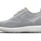 CALTO - X2637 - 2.8 Inches Taller (Pewter Grey/Brown) - Lace Up Casual Walker - Lightweight