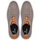 CALTO - X2638 - 2.8 Inches Taller (Khaki/Brown) - Lace Up Casual Walker - Lightweight