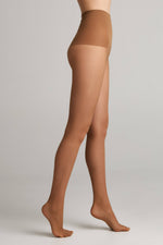 Conte Slimfit 20 Den women's control tights with wide shaping belt, sheer black finish