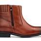 CALTO - Y70623 - 2.8 Inches Taller (Rust Brown) - Lightweight Zipper Boots