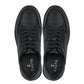 CALTO - Y7111 - 2.6 Inches Taller (Black) - Elevated Pebble Grain Leather Sneakers