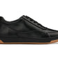 CALTO - Y7888 - 2.6 Inches Taller (Noir/Black & Gum Sole) - Elevated Leather Sneakers