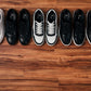 CALTO - Y7886 - 2.6 Inches Taller (Off-White/White & Gum Sole) - Elevated Leather Sneakers