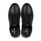 CALTO - Y7931 - 2.6 Inches Taller (Noir/Black & Gum Sole) - Elevated Leather Micro-Perforated Sneakers