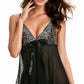 Flirty Mesh Lace Cup Babydoll