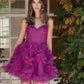 Nox Anabel Y859 Dress Strapless Sweetheart A-Line Ruffled Skirt