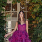 Nox Anabel Y859 Dress Strapless Sweetheart A-Line Ruffled Skirt
