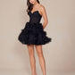 Nox Anabel Y859 Dress Strapless Sweetheart A-Line Ruffled Skirt