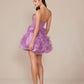 Nox Anabel Y859 Dress Strapless Sweetheart A-Line Ruffled Skirt