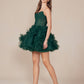 Nox Anabel Y859 Dress Strapless Sweetheart A-Line Ruffled Skirt