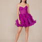 Nox Anabel Y859 Dress Strapless Sweetheart A-Line Ruffled Skirt