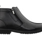 TOTO - YH7105 - 2.8 Inches Taller (Black) - Ankle Zip Boots - Lightweight