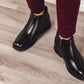TOTO - YH7105 - 2.8 Inches Taller (Black) - Ankle Zip Boots - Lightweight