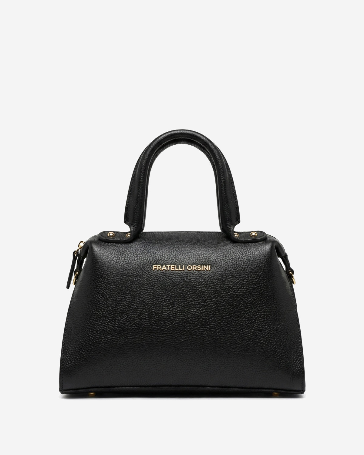 Black Zita Italian calf leather women's handbag with shoulder strap, stylish bag from Leather Gloves Online