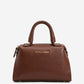 Zita (brown) - Italian calf leather women's handbag (with shoulder strap)