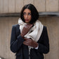 Zoey (brown) – Sheepskin leather gloves with warm wool/cashmere lining & touchscreen function