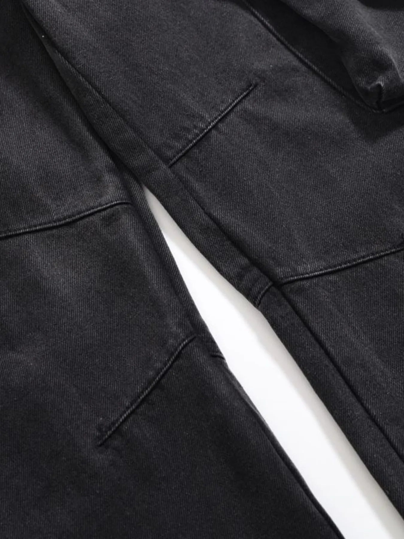 Men's Cargo Wide Leg Jeans with Multiple Pockets - Farnelli