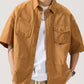 Men's Full Size Button Up Half Sleeve Shirt Plus Size - Farnelli