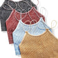 Zenana Washed Ribbed Seamless Double Strap Brami - Farnelli