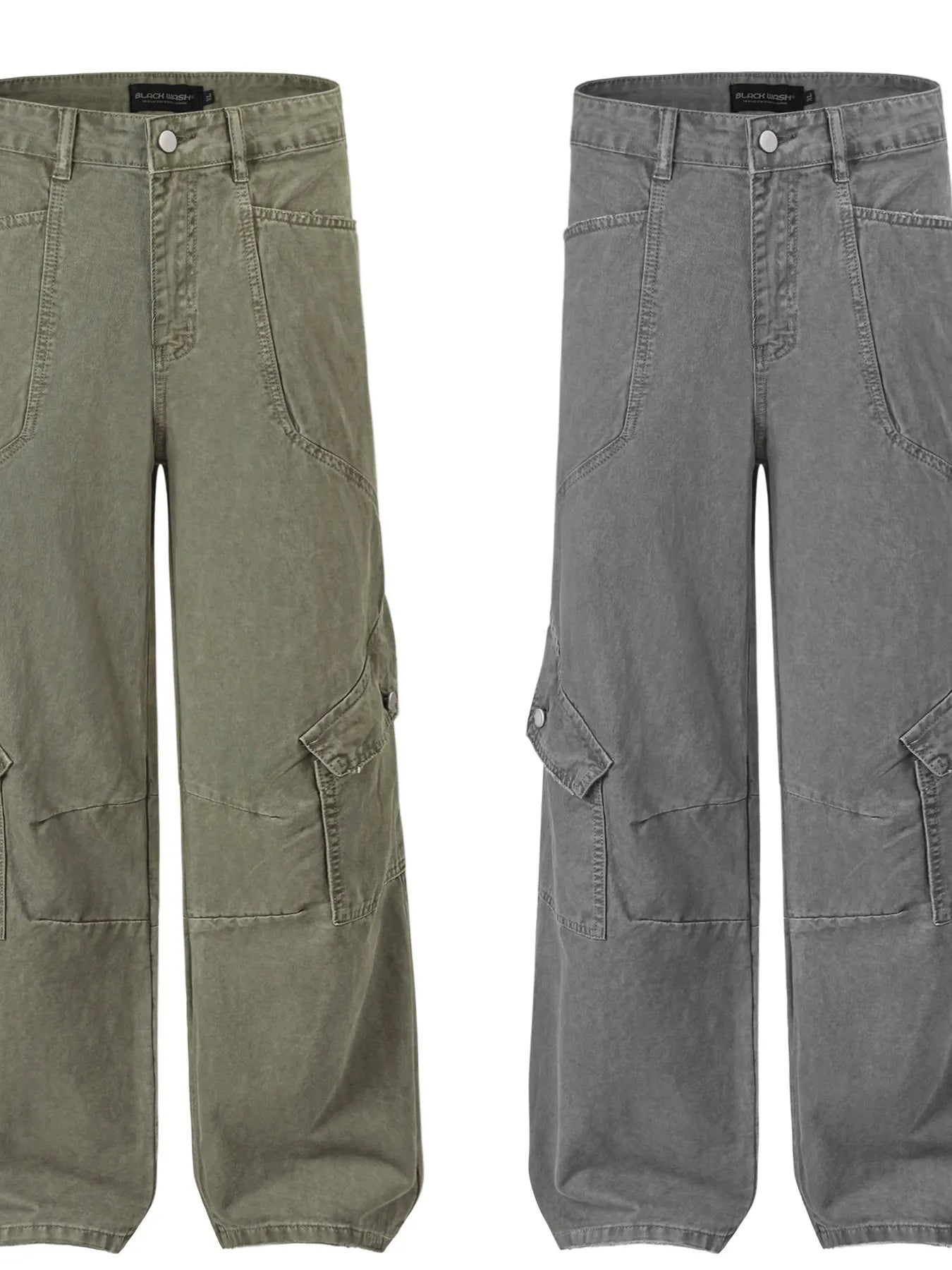 Men's Wide Leg Cargo Jeans - Farnelli