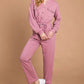 Culture Code Full Size Button Up Drawstring Waist Straight Jumpsuit - Farnelli