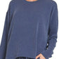 Zenana Corded Rib Long Sleeve Tee and Shorts Set - Farnelli