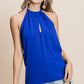 BiBi Air Flow Woven Key Hole Front Detailed Halter - Farnelli