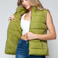 Snobbish Zip Up Turtleneck Vest with Pockets - Farnelli