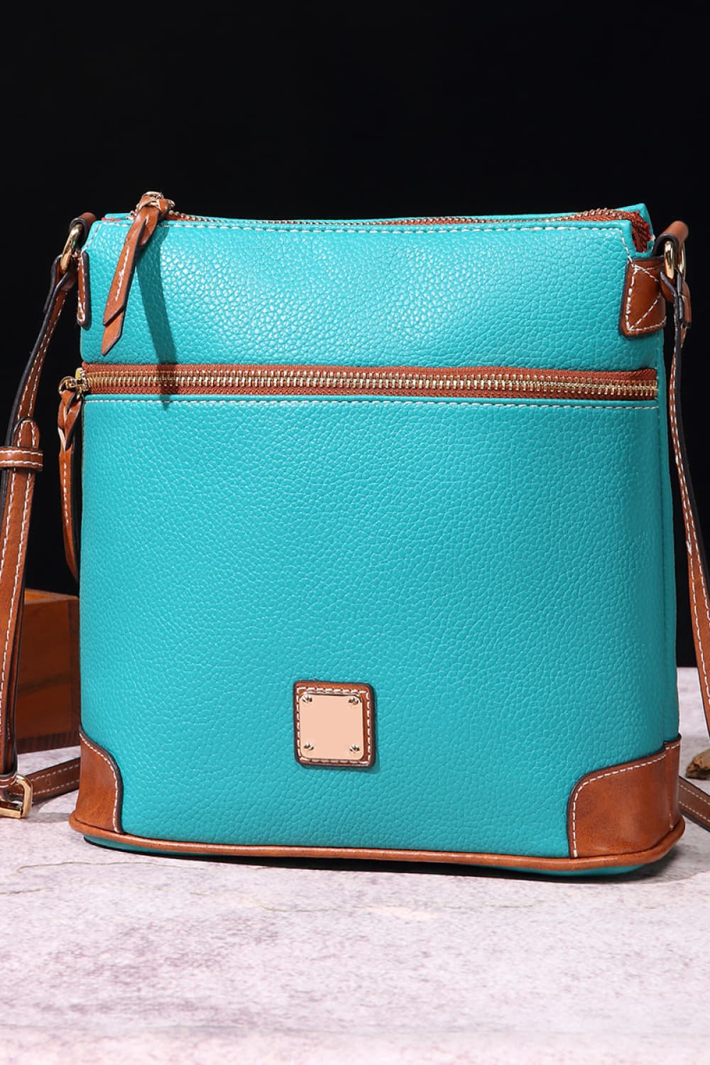 PU Leather Crossbody Bag - Farnelli