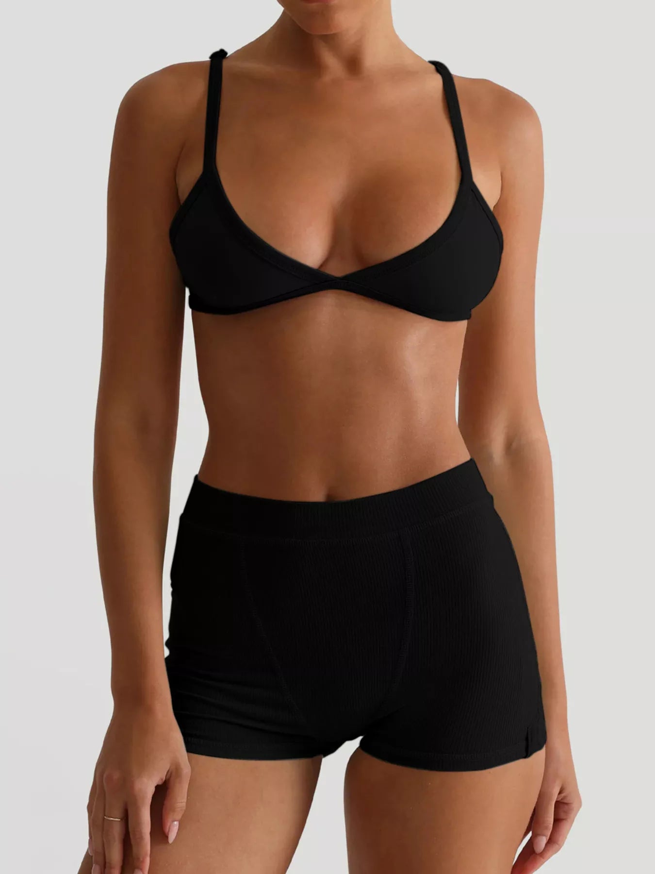 Seamless Bra and High Waist Shorts Active Set - Farnelli