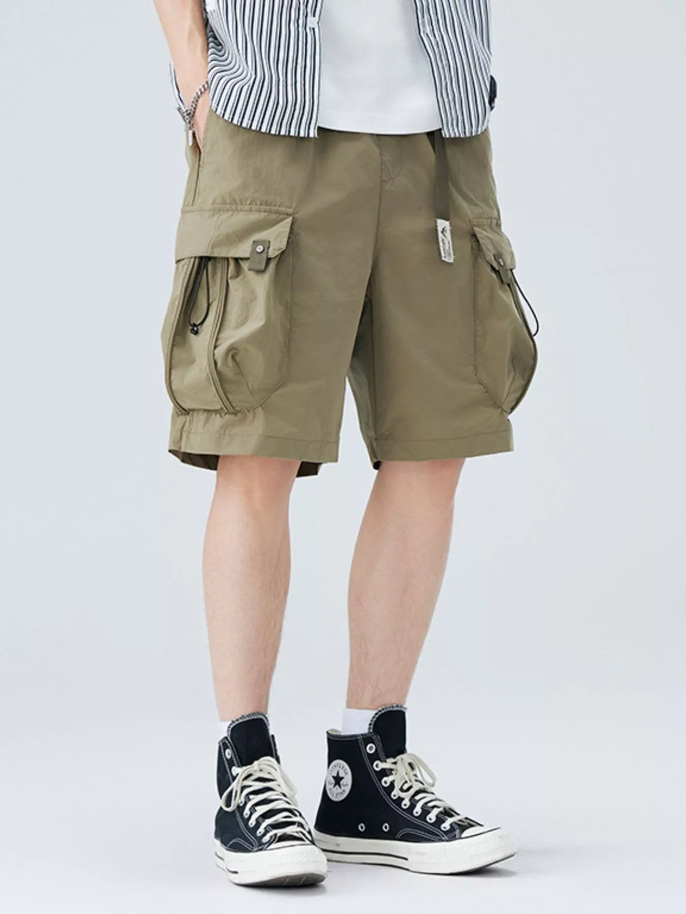 Men's Plus Size Loose Fit Cargo Shorts - Farnelli