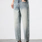 Men's Vintage Distressed Straight Leg Jeans - Farnelli