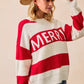 BiBi Christmas Merry Lettering Sweater - Farnelli