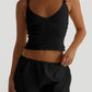 V-Neck Cami and Shorts Set - Farnelli