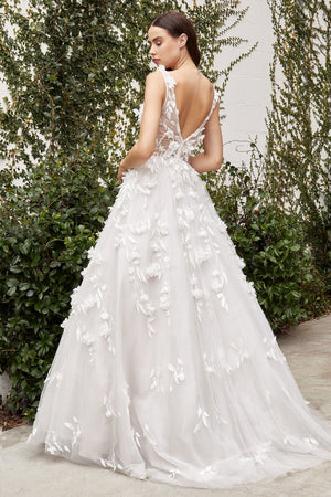 Liza Floral Wedding Gown - Farnelli