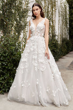 Liza Floral Wedding Gown - Farnelli
