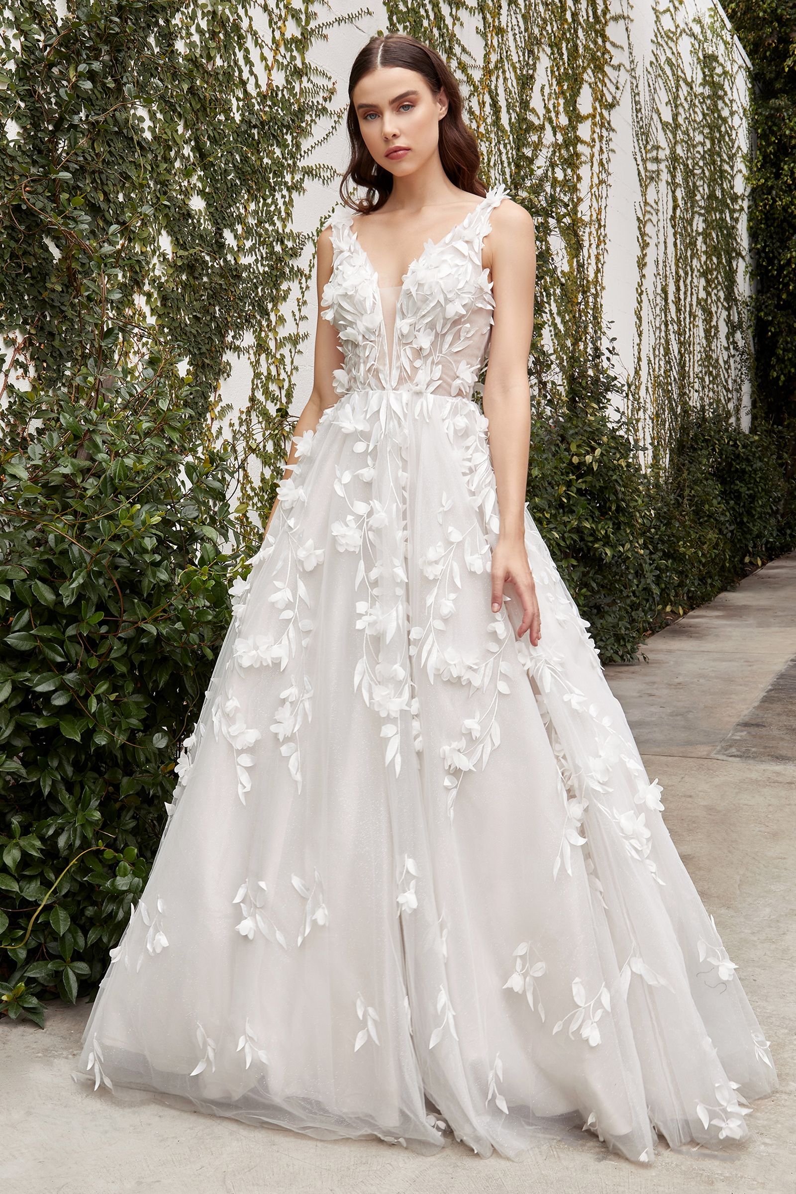 Liza Floral Wedding Gown - Farnelli