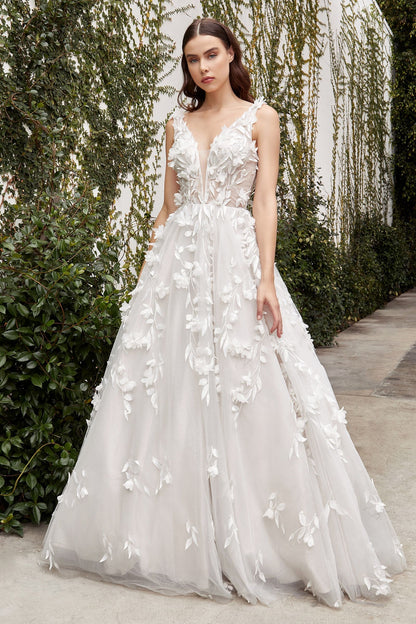Liza Floral Wedding Gown - Farnelli