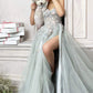 Andrea & Leo A1089 Penelope Blossom Gown with Overskirt