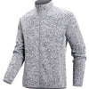 Men's Full Size Full-Zip Outdoor Jacket Plus Size - Gray