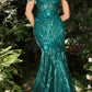 Andrea & Leo A1107 Long Off the Shoulder Lace Fit and Flare Gown