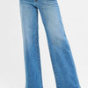 RISEN Full Size Low Rise Wide Leg Jeans Plus Size - MEDIUM