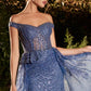 Embellished Off The Shoulder Gown - Farnelli