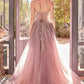 A-Line Lace & Tulle Gown - Farnelli