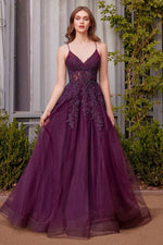 A-Line Lace & Tulle Gown - Farnelli
